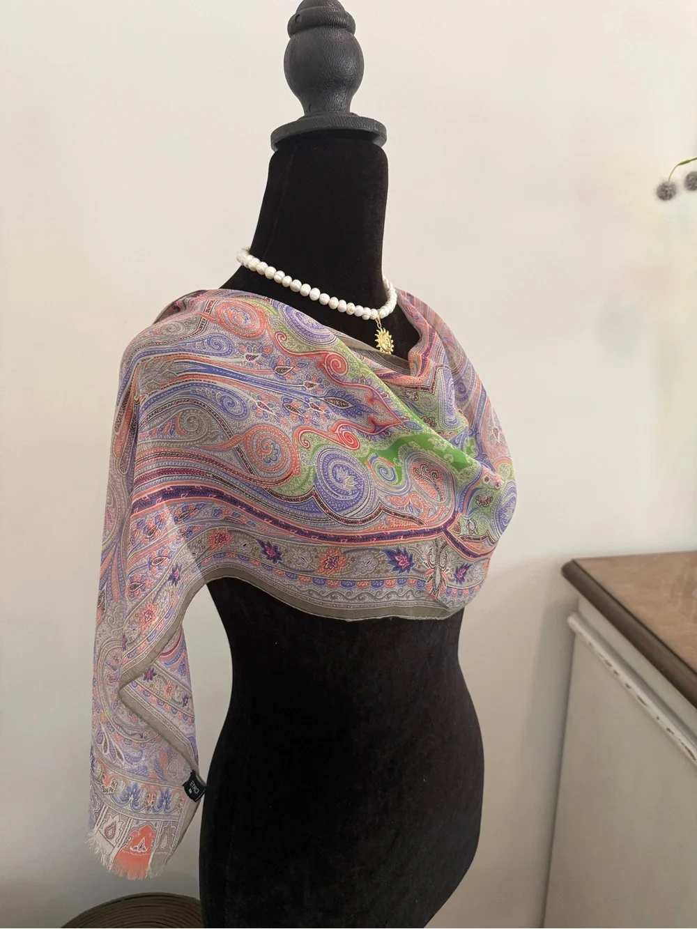 Etro Silk Shawl Multicolor Made in Italy